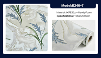 Papier peint écologique en mousse IXPE à coller, avec motif de blé doré en relief 3D, pour la rénovation des murs de la chambre à coucher et du salon