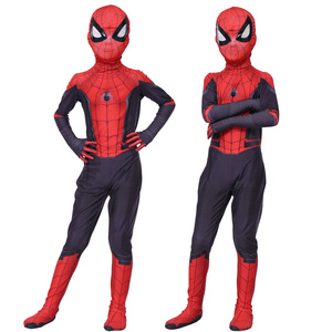Disfraz de Spider-Man para Niños, Ajustado, Rojo y Negro, Traje de Cosplay de 8 a 13 Años, para Fiestas y Juegos de Rol, Fibra Modal de Poliéster - Product Image 2