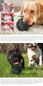 Mới lạ phim hoạt hình phong cách răng loại bỏ mảng bám nhai hiệu ứng âm thanh thiên thạch kết cấu chống kéo Bóng Nảy với tính năng kêu cót két - Product Image 5