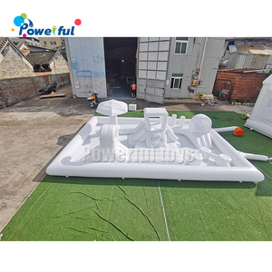 Parque infantil inflable blanco, <span class=keywords><strong>Castillo</strong></span> de rebote blanco con piscina de agua, almohadilla inflable para salpicaduras de agua de verano - Product Image 1