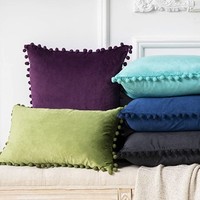 Yoxinyahome — housse de coussin en velours massif, taie d'oreiller décorative de luxe, européenne, pour canapé, salon, chambre à coucher, voiture