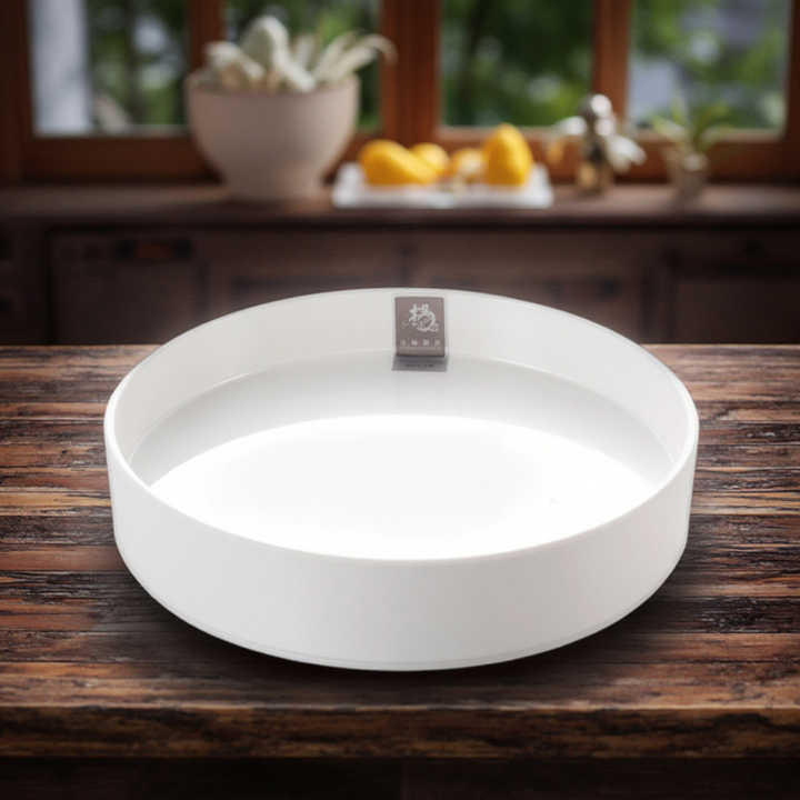 Certified High Quality 100% Melamine Round Serving Tray Large