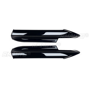 Kit carrosserie tuning noir brillant pour pare-chocs avant, lèvre de spoiler et diffuseur pour BMW Série 3 E90 E91 M-Tech 320i 330i 2005-2008 - Product Image 2