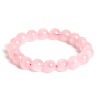 Bracelet en perles de Quartz Rose naturel de Madagascar, 6mm, 8mm, 10mm, Bracelets en perles de cristal pour femmes, accessoire de bijoux en pierres précieuses