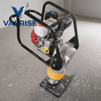 Pilonneuse de sol compacteuse 6,5 CV en fonte 65 kg, profondeur de compactage 35 cm, pour fondations routières et petits projets de construction, avec certification CE