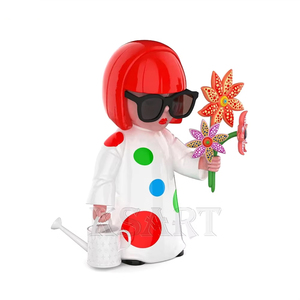 Poupée <span class=keywords><strong>Yayoi</strong></span> Kusama, décoration de table, art déco, sculpture, décoration manuelle, artisanat en résine, cadeau - Product Image 1