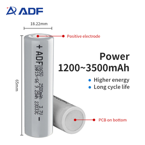 3.7V 18650 pin <span class=keywords><strong>Lithium</strong></span> <span class=keywords><strong>Ion</strong></span> tế bào 18650 dung lượng cao 2500mAh Li <span class=keywords><strong>ion</strong></span> có thể sạc lại pin - Product Image 3