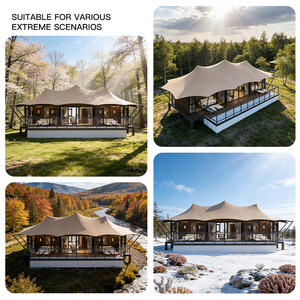 Customized High-quality 1050g PVDF Waterproof Fabric Hotel <strong>Tent</strong> Prefab Steel Houses Family Hotel Lodge <strong>Tent</strong> With Bathroom - Product Image 5