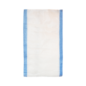 Proveedor Chino de Sacos de Polipropileno Tejido Blanco de 25 kg y 50 kg con Franja Azul, Bolsa de Embalaje a Granel para la Venta - Product Image 1