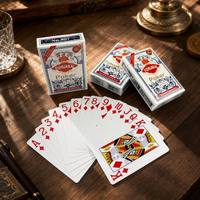 Cartes à jouer en papier FUHUAKAI personnalisées de qualité supérieure |   Jeu de cartes de poker et de tarot écologique, durable, portable, à coins arrondis, couleurs personnalisées