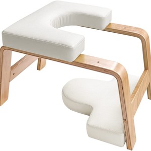 Tavola di equilibrio in legno intagliata per yoga e allenamento di equilibrio, con incisione 'Handstand Trainer', per pratica di forza - Product Image 1