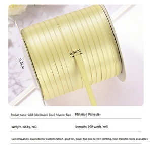 Nastro in Raso di Poliestere Premium a Doppia Faccia da 0,5 cm per Fiocchi Fai-da-Te, Confezioni Regalo e Accessori per Composizioni Floreali - Product Image 2