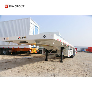 Prix d'usine Châssis de semi-remorque à plat à 3 axes Remorque à plat à 3 axes Conteneur de 40 pieds Semi-remorque à plat à vendre - Product Image 6