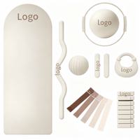 Tapis de yoga antidérapant personnalisé en caoutchouc naturel écologique, forme ovale, tapis de yoga en PU, forme de pilule, épais et arqué pour Pilates et Yoga