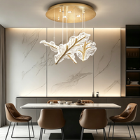 Lustre en verre soufflé à la main en forme d'escalier en spirale, luminaire suspendu pour plafond haut, idéal pour villa, duplex, hall