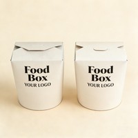 Conteneur en papier personnalisé de qualité alimentaire pour pop-corn et chips, support recyclable pour snacks frits, boîtes à nuggets de poulet très demandées