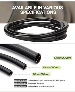 Kit goutteur de micro tuyau en plastique PE protégé contre les UV blanc <span class=keywords><strong>à</strong></span> l'extérieur et noir <span class=keywords><strong>à</strong></span> l'intérieur pour tuyau d'eau de serre irrigation de jardin - Product Image 5