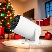 Projecteur LED portable HY300 Pro+ 720P avec WiFi6, Android, mise au point automatique, correction de la distorsion trapézoïdale pour le divertissement à domicile
