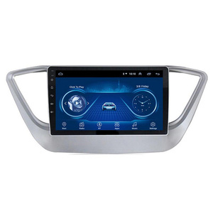 Touchscreen 9 Inch 2 Din Gps Navigatie <span class=keywords><strong>Android</strong></span> Autoradio Radio Videospeler Voor Hyundai <span class=keywords><strong>Accent</strong></span> Verna Solaris 2016 2017 2018 - Product Image 1