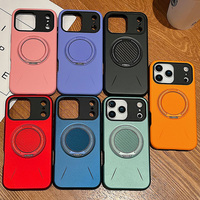 Casing HP Anti-Shock 360 Derajat dengan Ring Holder Magnetik TPU+PC Kokoh, Grosir Pabrik untuk iPhone 18 Pro Max, 17, 16, 15