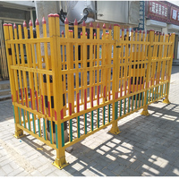 Valla de seguridad de fibra de vidrio (FRP/GRP) aislada y no conductora, personalizada de fábrica, para transformadores y cajas de subestaciones de alta tensión