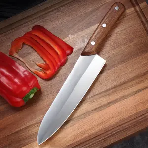 Japanischer Holz ständer Chopper Hackt isch Schneid beil Edelstahl Küchenchef Messer 8 Zoll günstigen Preis Rohlinge
