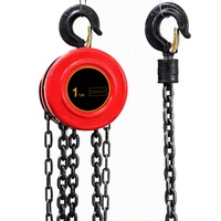 Palans à chaîne manuels de 1 tonne, poulie ronde en acier, chaîne manuelle de 8 mm, vitesse de levage de 10 m/min