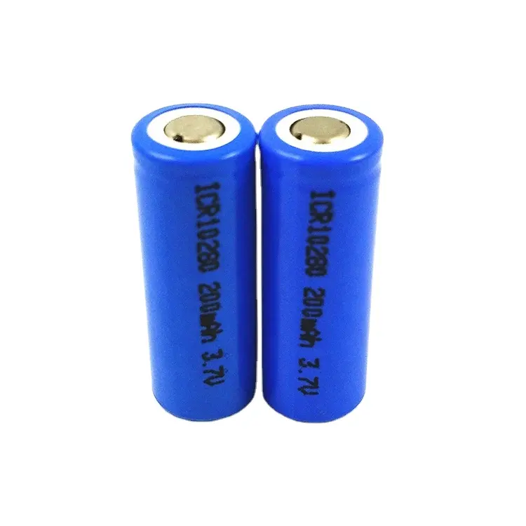 Hoge Kwaliteit Li Ion Batterij Cel ICR10280 Icr 10280 3.7V 200Mah Oplaadbare Batterij