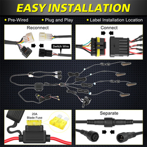 Kit de feux de signalisation LED avant et arrière universels 12V pour UTV avec klaxon pour <span class=keywords><strong>Can</strong></span> <span class=keywords><strong>Am</strong></span> <span class=keywords><strong>Maverick</strong></span> Commander Defender - Product Image 6