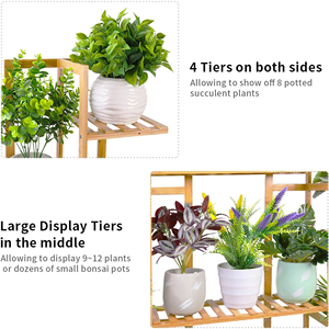 Soporte Elevado de Cinco Niveles para Plantas en Maceta, Ecológico, con Soporte de Bambú, Tipo Vertical, Gran Venta 2024 - Product Image 4
