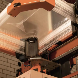 Lạnh căng phim hooder hooding Máy wrapper strapper đóng đai cho gạch gạch khối tấm pavers - Product Image 1