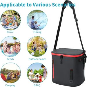 Bolsa térmica de lona de algodón duradero personalizada, bolsa térmica portátil ecológica para compras y almuerzo, bolsa térmica para alimentos OEM - Product Image 5