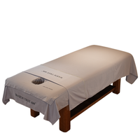 Ensemble de 3 draps de table de massage gris légers pour toutes les saisons