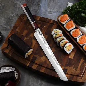 FINDKING manico in legno di ebano ottagonale da 11 pollici SKD11 coltello Sashimi sak5 in acciaio di damasco 67 strati coltello da cucina damasco