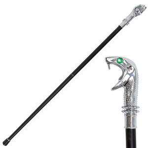 Bastón de Serpiente de 2 Piezas de Harry Potter, <span class=keywords><strong>Lucius</strong></span> <span class=keywords><strong>Malfoy</strong></span>, Accesorio para Cosplay, Colección, Disfraz, Decoración - Product Image 1