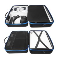 Étui rigide PS5 avec compartiment de rangement pour les câbles et accessoires de la manette DualSense