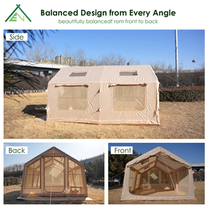 Carpa <span class=keywords><strong>de</strong></span> Aire Extra Alta para 12 Personas, Espacio Amplio, Impermeable, <span class=keywords><strong>Cuatro</strong></span> Estaciones, Triple Capa, Dos Habitaciones, Campamento Familiar, Montaje Rápido - Product Image 2