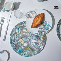 Vaisselle en porcelaine d'os Vaisselle Ensembles de dîner Assiettes de chargeur Assiettes de mariage Porcelaine Nordic Porcelaine Plats Assiette Set Vaisselle