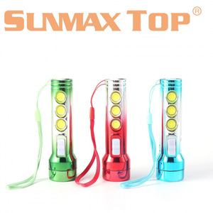 ซันแม็กซ์ท็อปไฟฉาย LED แบบชาร์จไฟได้ อลูมิเนียมอัลลอยด์ ไฟส่องสว่างกลางแจ้ง พร้อมการชาร์จ USB สำหรับใช้เป็นของขวัญ - Product Image 4