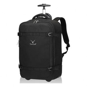 Muestra gratuita de bolsa de viaje con ruedas para equipaje de mano, mochila con ruedas para pasar la noche. - Product Image 2