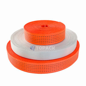 Cinghia di Fissaggio in Poliestere con Logo Personalizzato, Rotolo da 25 38 50mm, Cinghia Resistente per Imballaggio Pallet e Fissaggio Container - Product Image 1