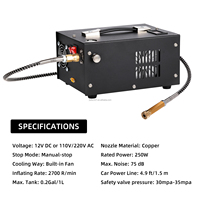 Kompresor Udara PCP 12V 4500Psi 30Mpa Bebas Air dan Bebas Oli 12V Mobil DC/AC Kompresor PCP