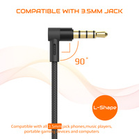Audífonos Intrauditivos con Cable MEKEN ME400, 1.2m, Super Bajos, Universales, Conector de 3.5mm, Resistentes al Agua IPX5, Chipset JL AAC/Apt-X HD, Superventas