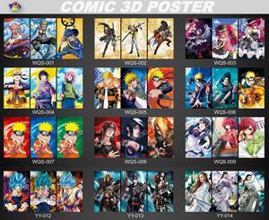 カスタム3Dレンチキュラーレンズシートプラスチック<span class=keywords><strong>PET</strong></span>オフセット印刷アニメポスター（フリップ効果付き、オリジナル写真用）40LPI 50LPI <span class=keywords><strong>75LPI</strong></span> - Product Image 2