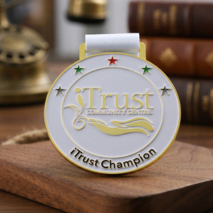 Medallas de Metal Personalizadas, Medallas de Oro de Aleación de Zinc con Logotipo Esmaltado, Medallas de Premio para Campeones Comunitarios, Recuerdo para Grupos - Product Image 4