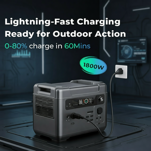 ODM OEM 2500W Portable Power Station Solar Pure Sine Wave Fast Charge MPPT Controller Car Air Cigar P2001E PLUS 2200w 2400w - Product Image 6