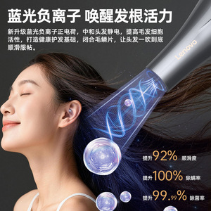 Lenovo Hair <b>Dryer</b> 2400W High Power Salon Grade Negative Ion Blue Light Hair Care Professional Model - Product Image 3