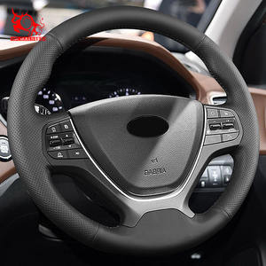 Accesorios de Interior de coche personalizado DIY puntada a mano cubierta de volante de coche para <span class=keywords><strong>Hyundai</strong></span> i20 2015 2019 <span class=keywords><strong>i10</strong></span> 2014 2017 - Product Image 5