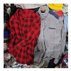 Camicie da Uomo Usate in Stock, T-shirt Casual a Quadri per Uomo, <span class=keywords><strong>Abbigliamento</strong></span> Maschile <span class=keywords><strong>di</strong></span> Seconda Mano per Rivendita - Product Image 4