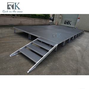 Plataforma de Madera de 4 pies x 8 pies, Instalación Rápida, Cuatro Patas de Aluminio, Suministros para Escenarios - Product Image 6